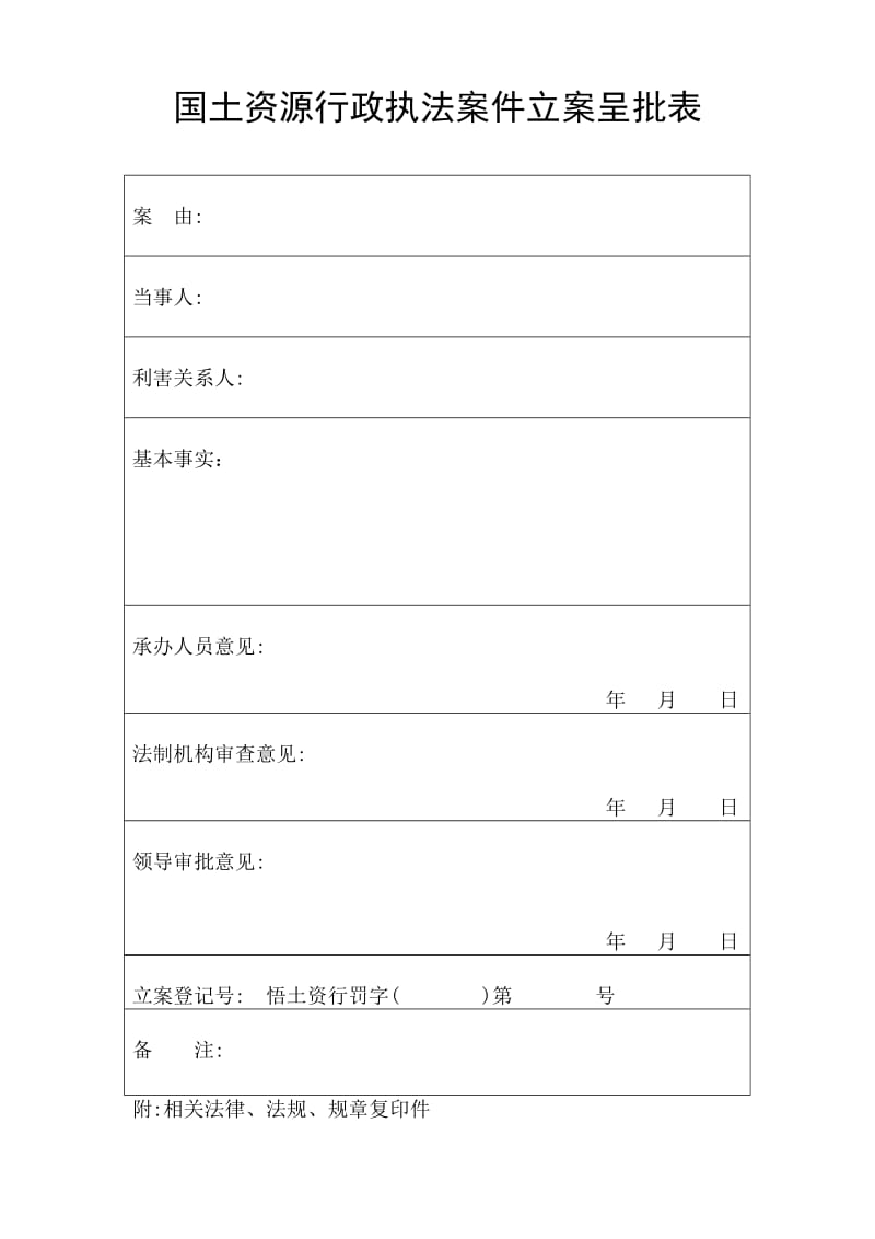 国土资源行政处罚执法规范文本.doc_第1页