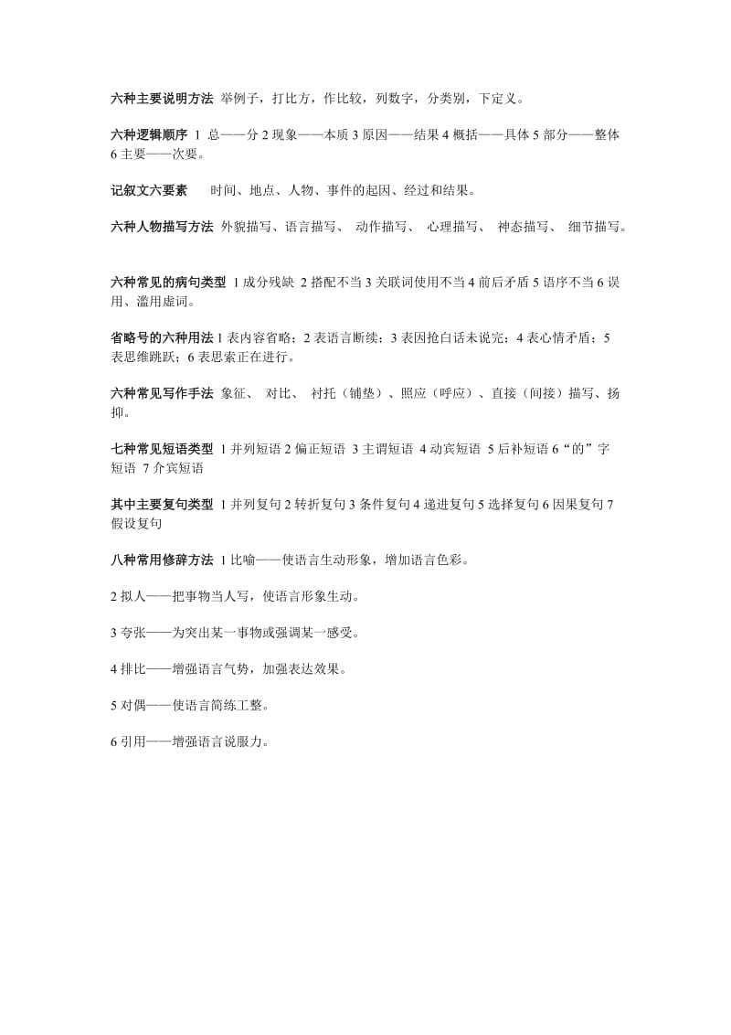 初中语文基础知识要点总结第一部分数字归纳记忆.doc_第2页