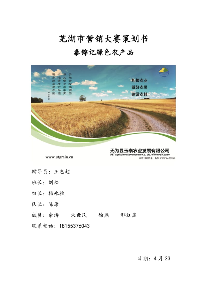芜湖市营销大赛策划书2.doc_第1页