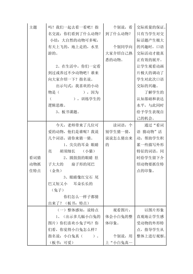 《奇妙的动物世界》教学设计.doc_第3页