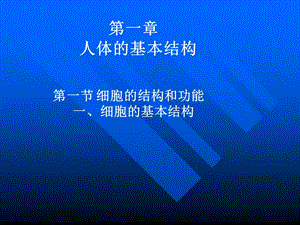 《人體解剖學(xué)》課件第一章人體基本結(jié)構(gòu).ppt