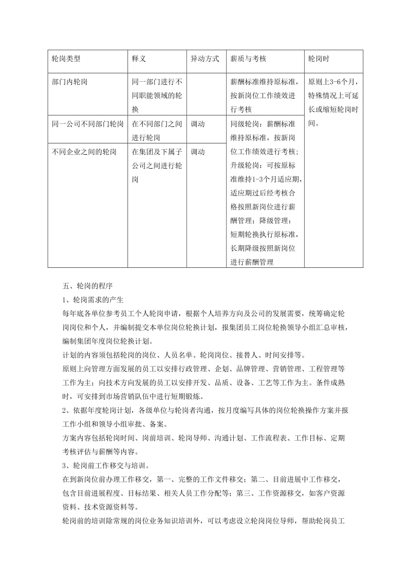 企业关键岗位员工定期轮岗制度.doc_第2页