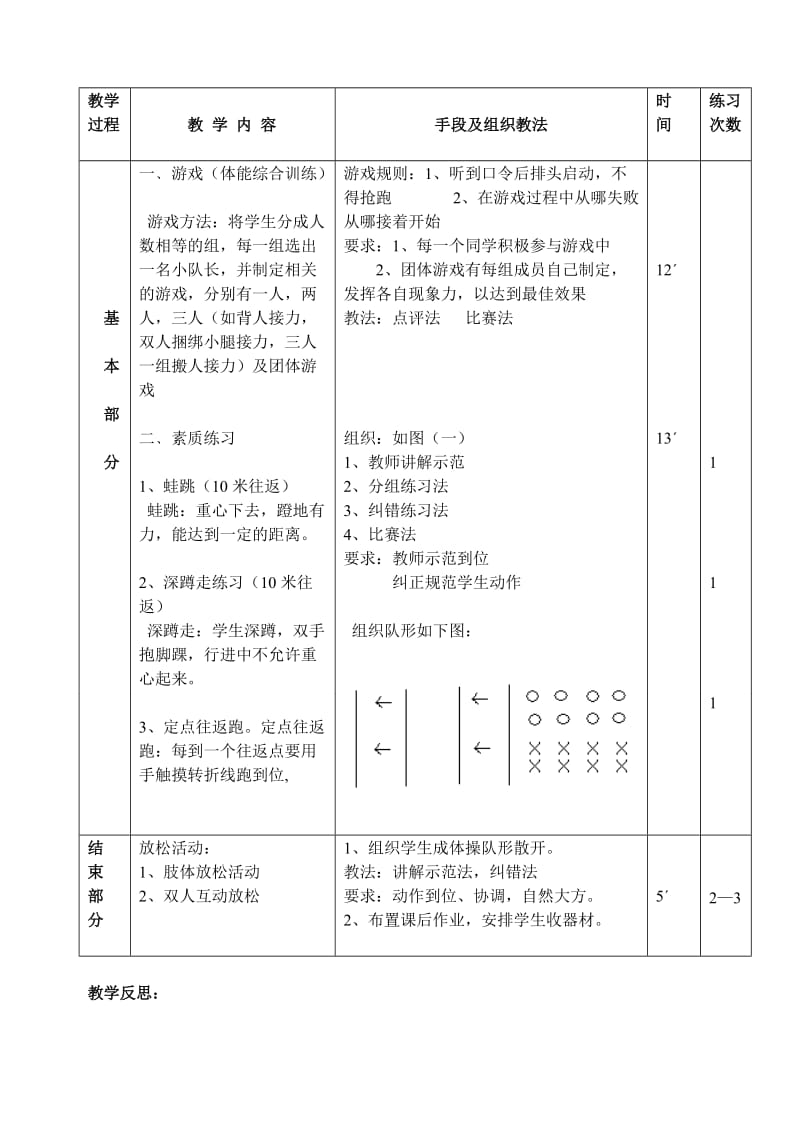 体育素质练习教案(公开课).doc_第2页