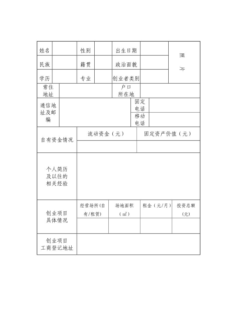 贷免扶补创业计划书模板.doc_第3页