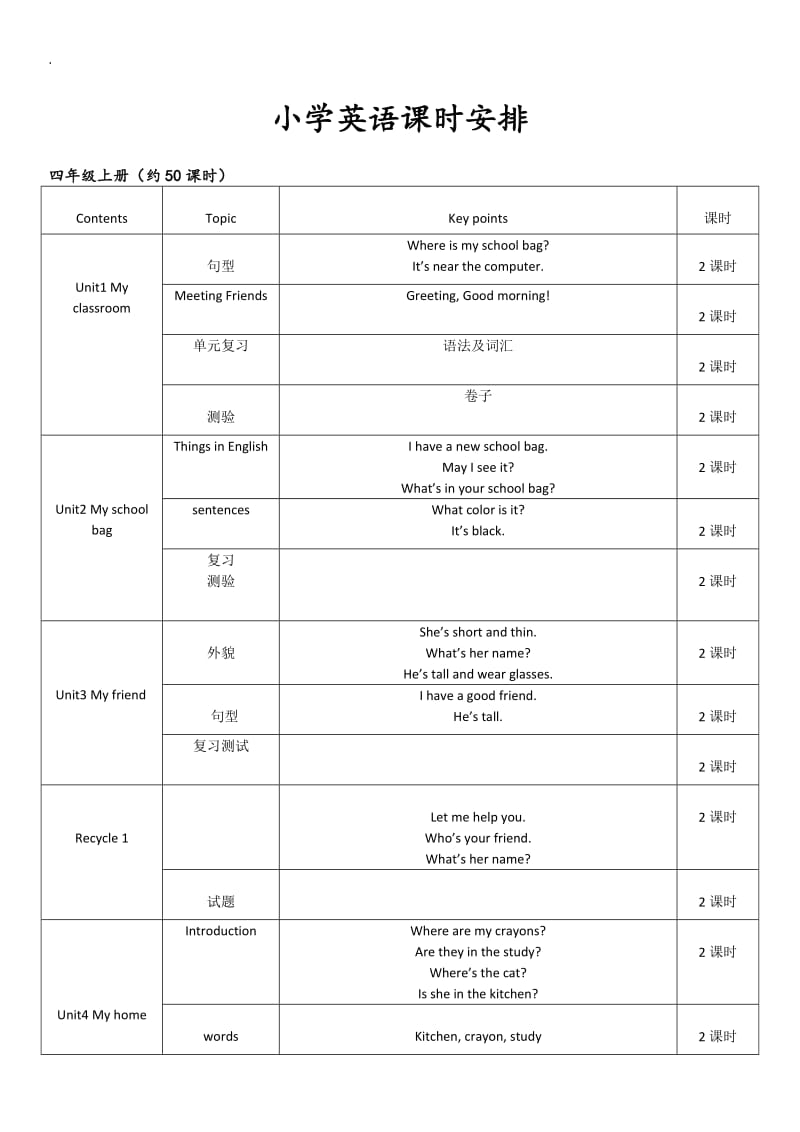 小学英语课时安排.doc_第1页