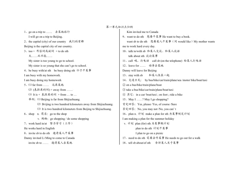 冀教版七年级下英语知识点总结.doc_第1页