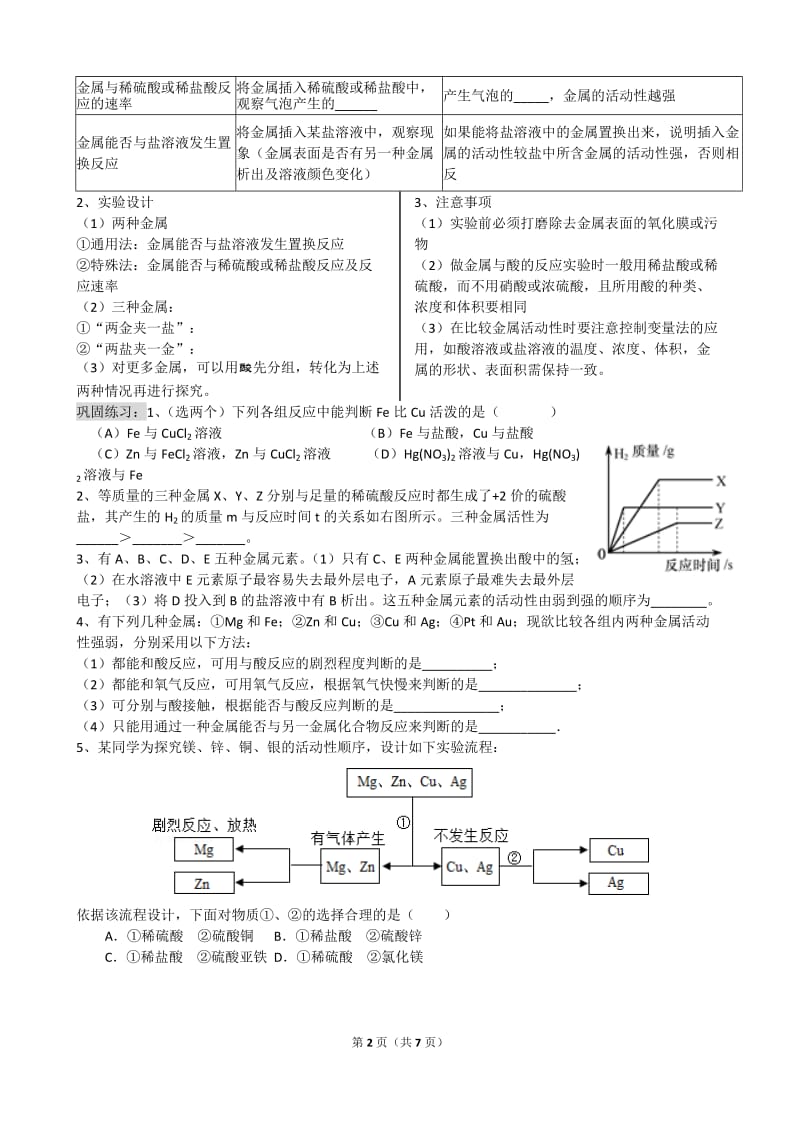 金属活动性顺序及其应用学案.doc_第2页