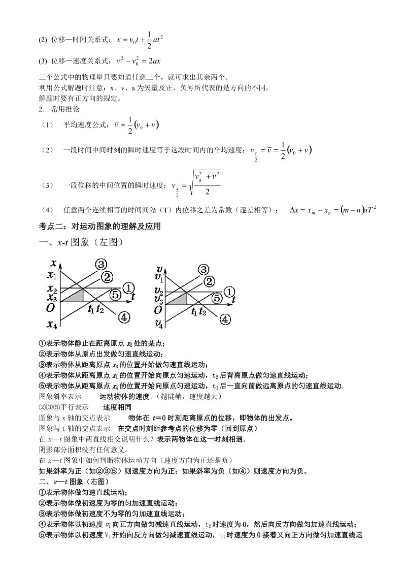 高一物理必修第一章知识点归纳.doc_第2页