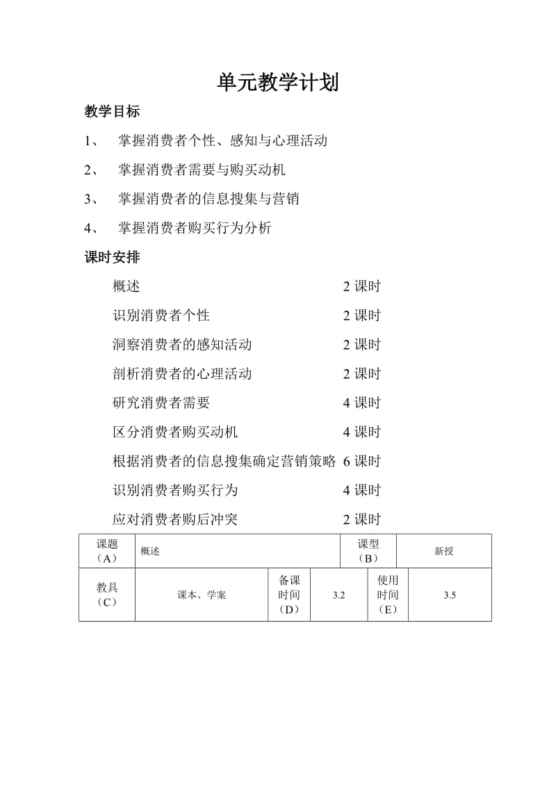 消费心理及行为分析教案.doc_第1页