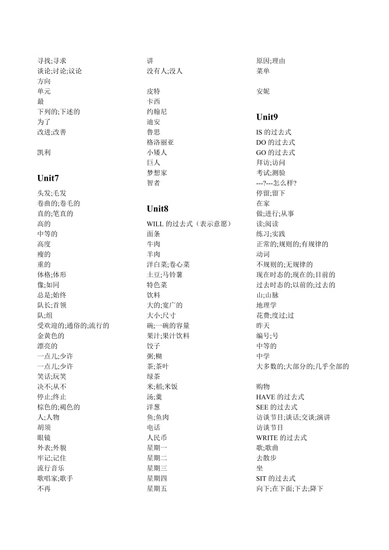 新目标英语七年级下册1-12单元英语单词表.doc_第3页