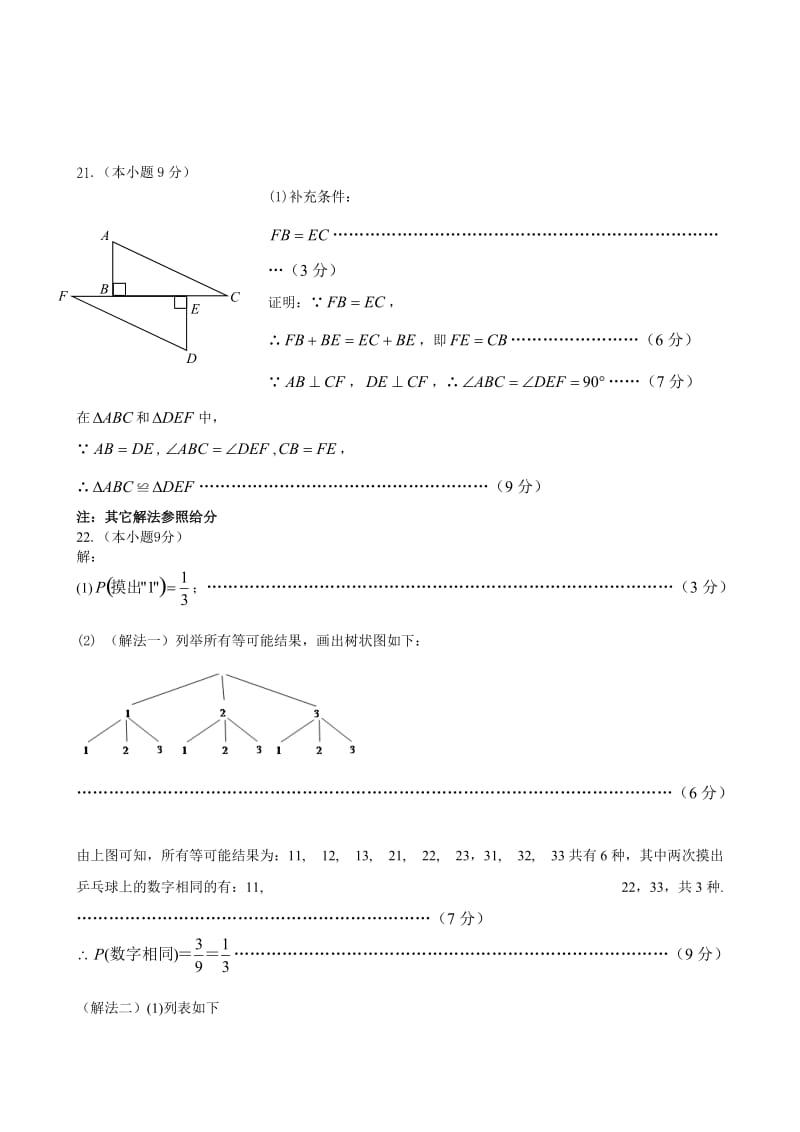 晋江市2011年初中学业质量检查数学试题参考答案及评分标准.doc_第2页