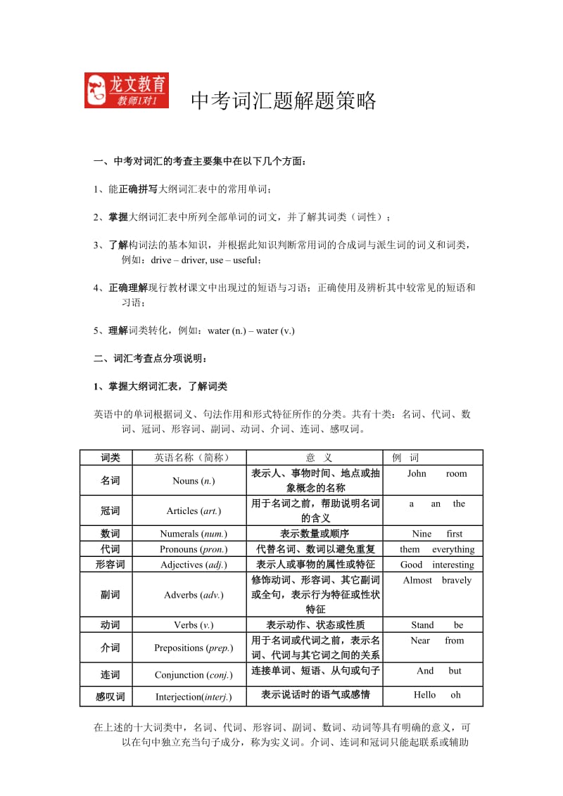 教研课题-福州中考英语词汇解题策略.doc_第1页