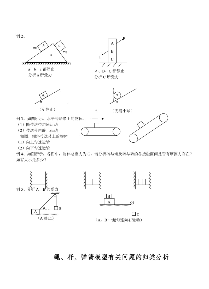 绳、杆、弹簧模型有关问题的归类物理初中力学模型.docx_第2页