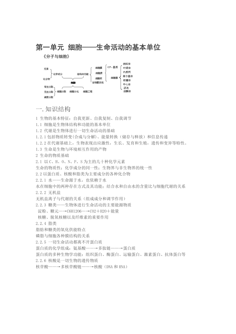 组成细胞的分子复习教案.doc_第2页