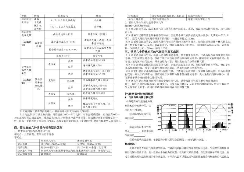 湘教版中考地理难点突破《气候类型》训练.doc_第2页