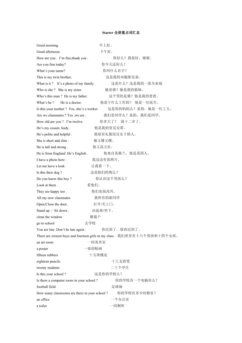 牛津初中英语starter全册词组汇总.doc_第1页