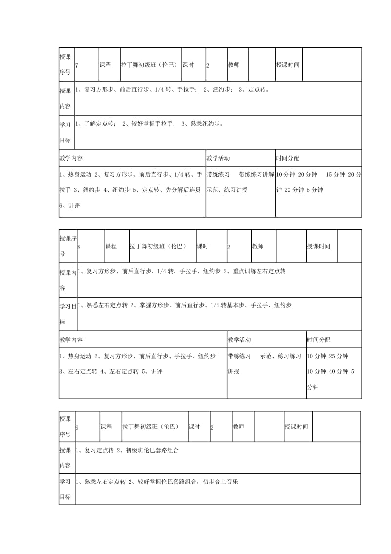 少儿初级拉丁舞教案.doc_第3页