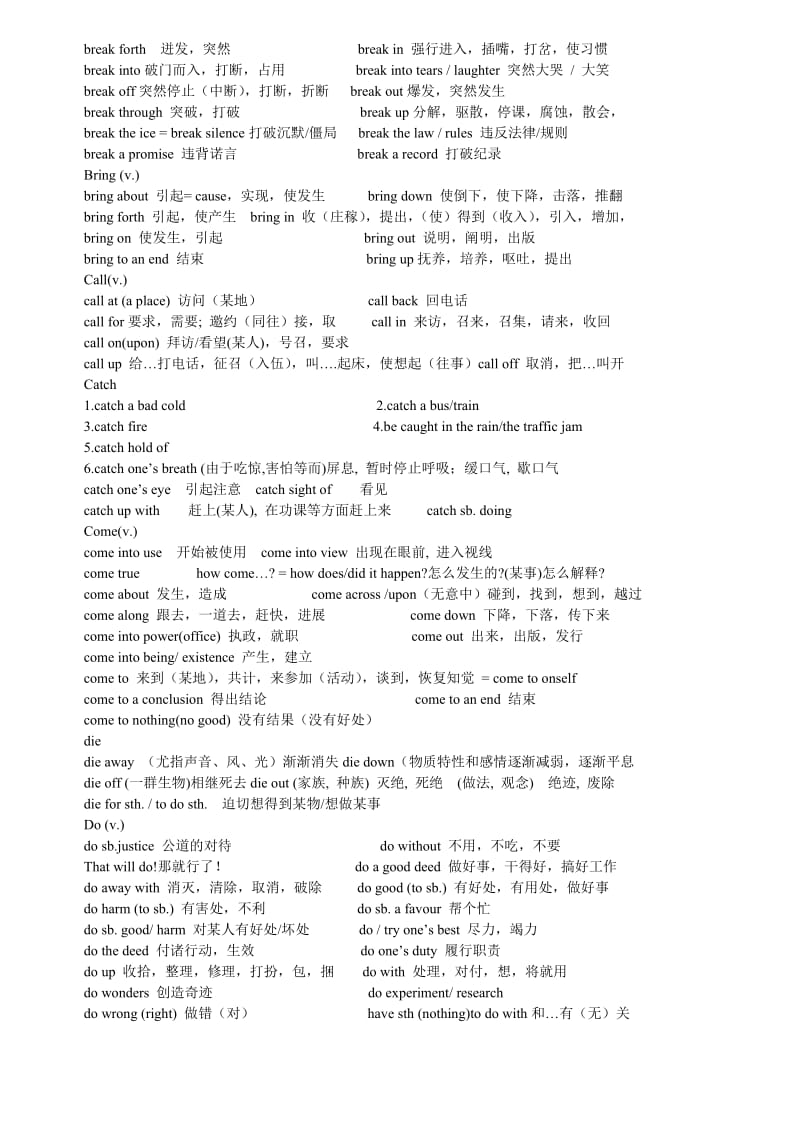 高中英语常用词组归纳.doc_第2页