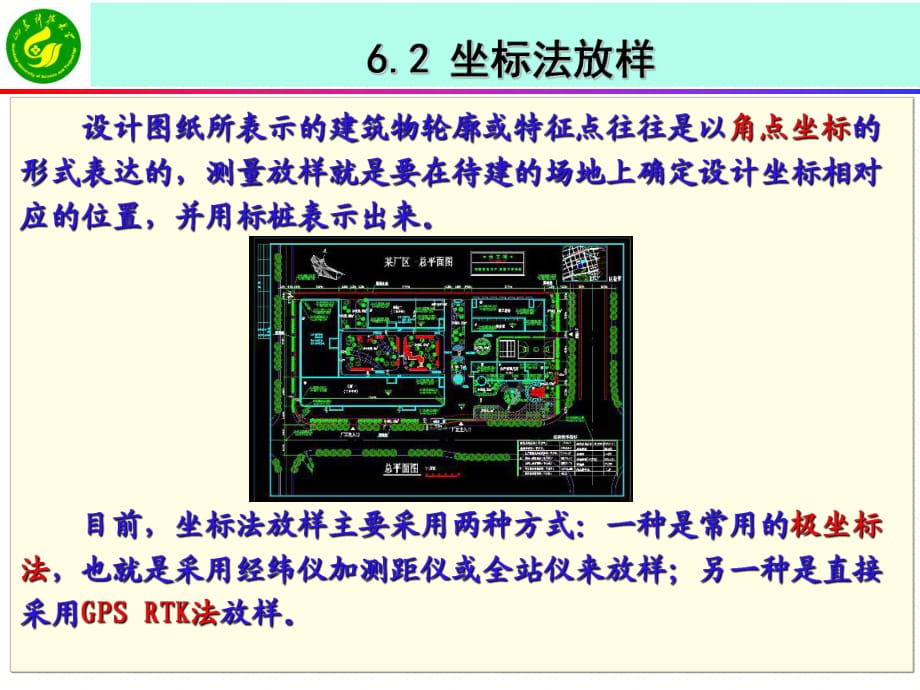 《工程测量学》课件62坐标法放样.ppt_第1页