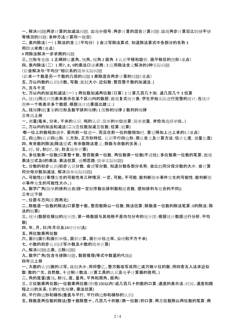 小学一年级到六年级数学复习资料大全(2).docx_第2页