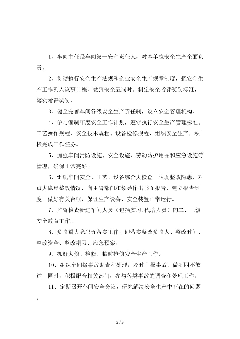 环己酮车间车间主任安全生产责任制精选.doc_第2页