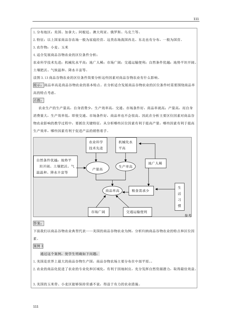 高一地理人教必修二3.2《以种植业为主的农业地域类型》教学设计_第3页