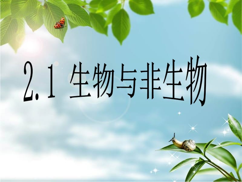 《生物與非生物》ppt課件.ppt_第1頁