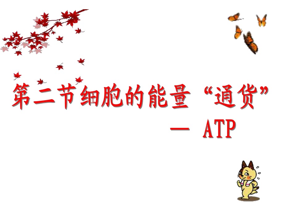 《細(xì)胞的能量“通貨”──ATP》完成.ppt_第1頁