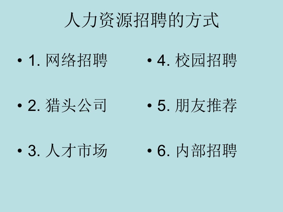 人力資源招聘的方法_第1頁(yè)