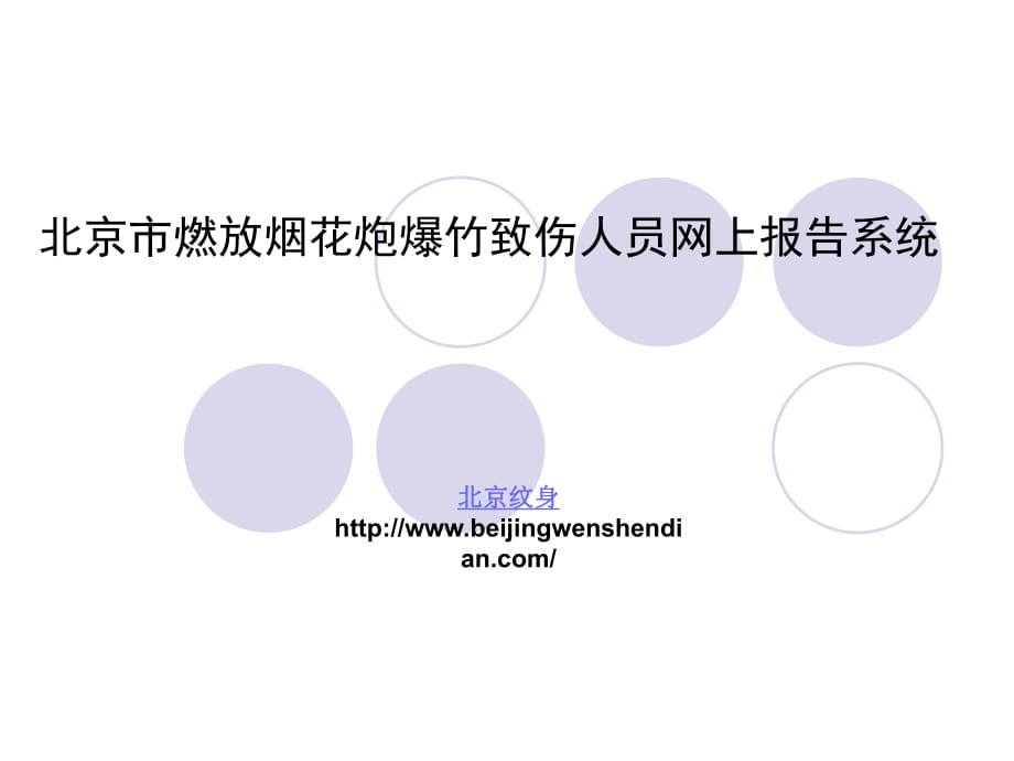 北京市燃放烟花炮爆竹致伤人员网上报告系统_第1页