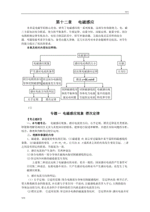 高三物理1輪復習學案：第12章《電磁感應》專題1_電磁感應現(xiàn)象_楞次定律（人教版）