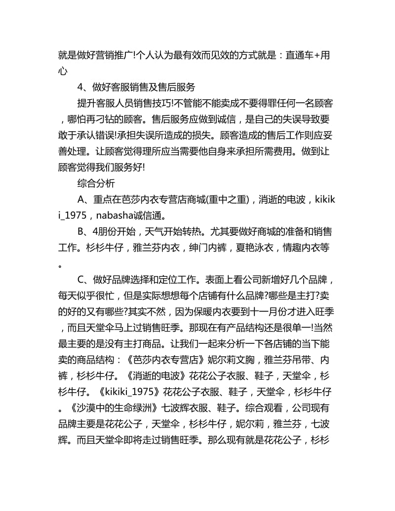 网络营销工作计划报告怎么写_第2页