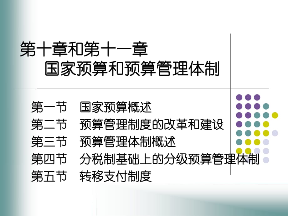 國家預(yù)算和預(yù)算管理體制(IV)_第1頁