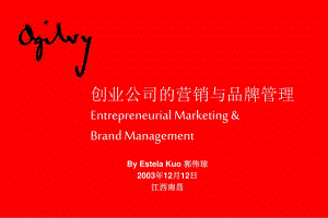 创业公司的营销与品牌管理-奥美中国