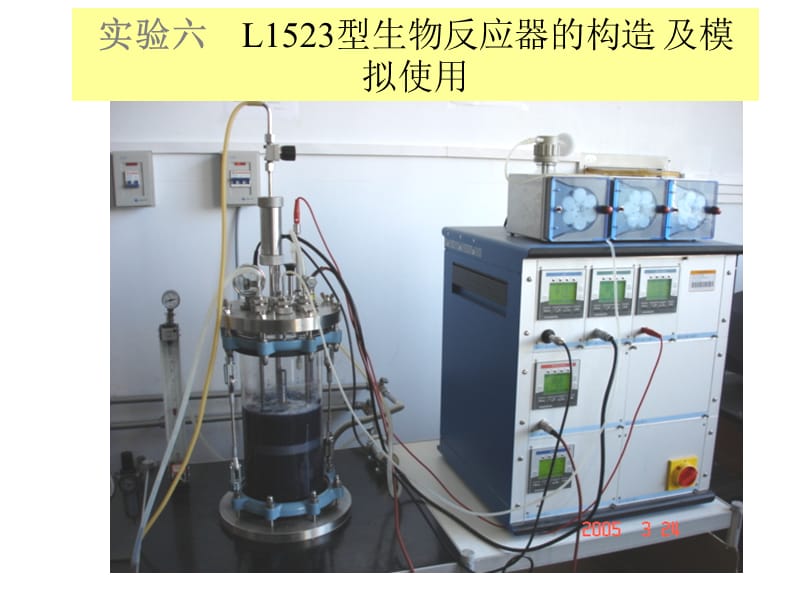 實(shí)驗(yàn)五L523型生物反應(yīng)器發(fā)酵罐的使用_第1頁