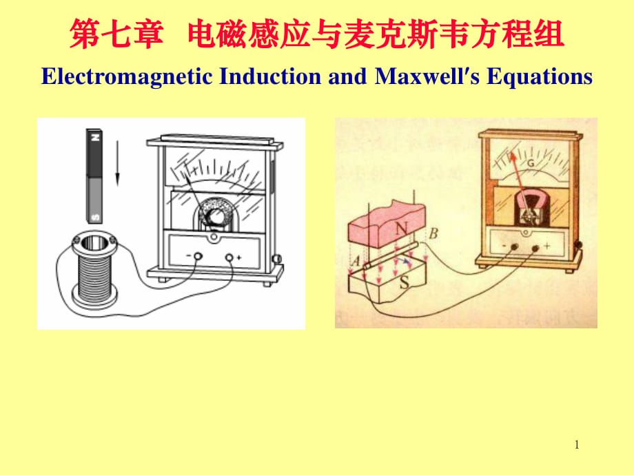 大學(xué)物理g電磁感應(yīng)與麥克斯韋方程組_第1頁(yè)