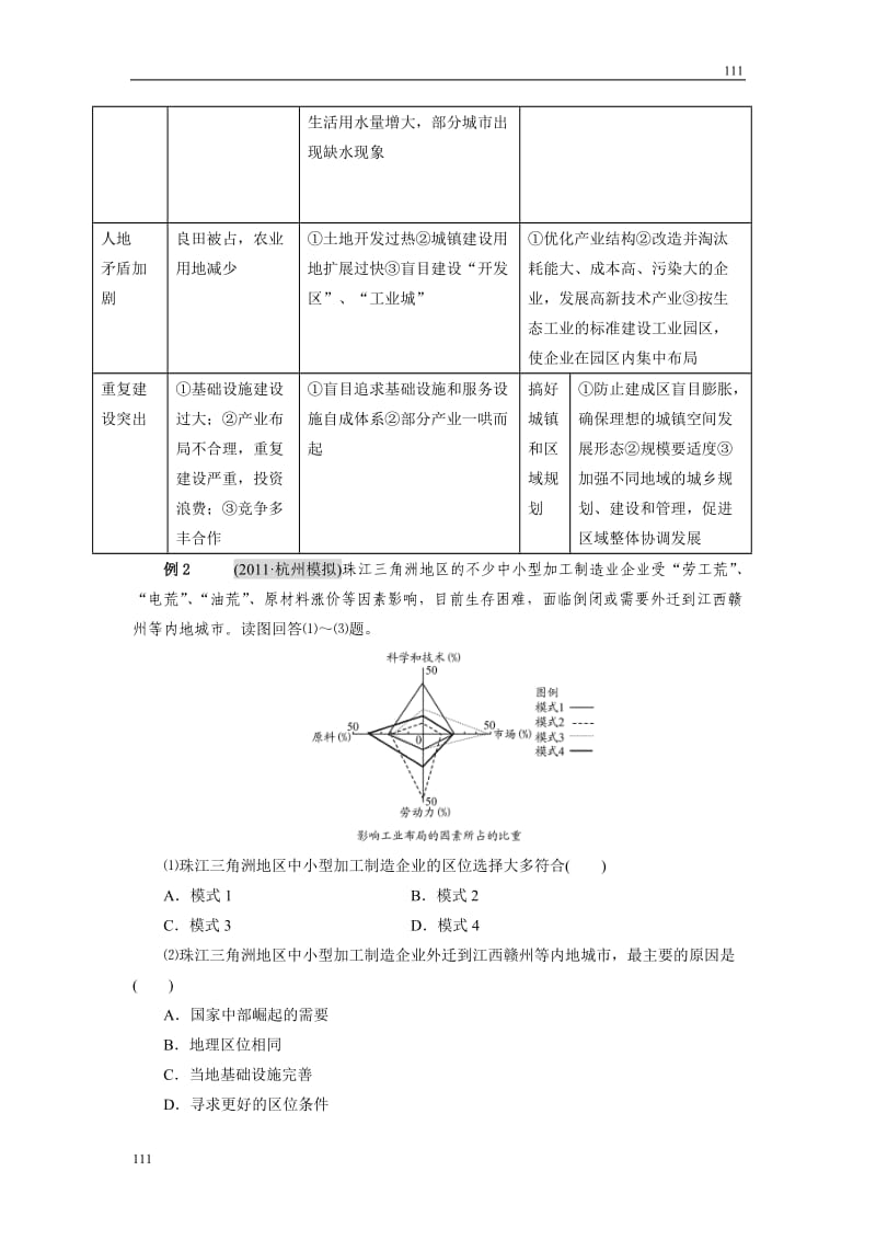 高考地理一轮复习鲁教版案 第38讲 经济发达地区的可持续发展_第3页