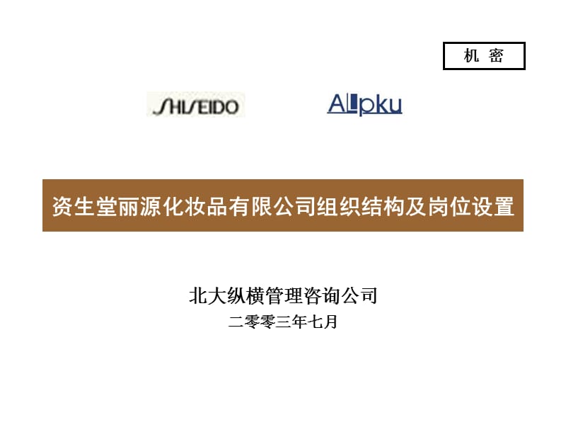 某咨询公司做的组织结构及岗位设置报告_第1页