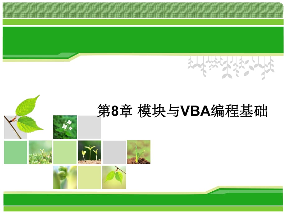 模塊與VBA編程基礎_第1頁