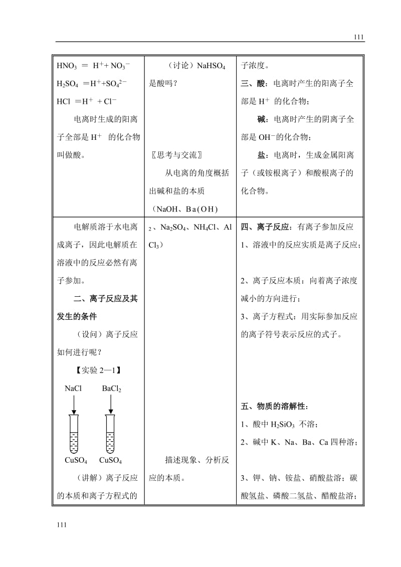 高中化学《离子反应》教案14（人教版必修1）_第3页