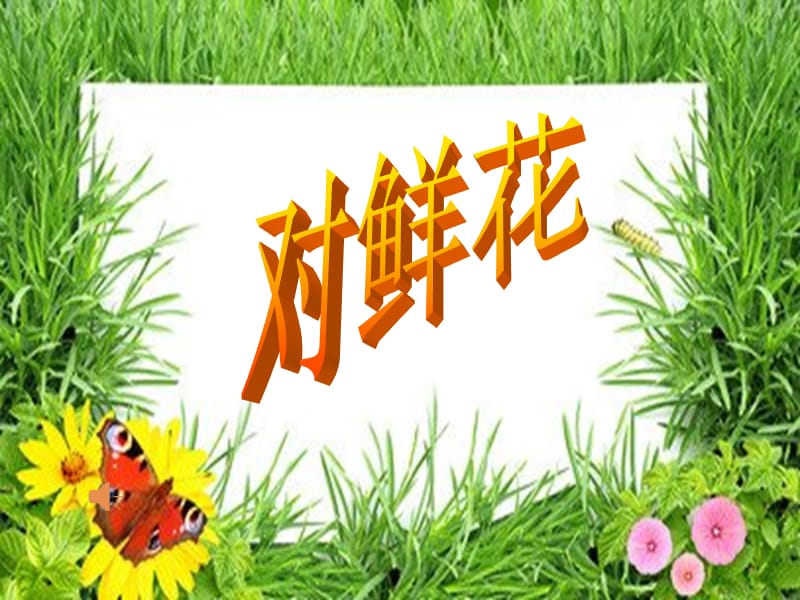 小学音乐对鲜花 课件 (3)PPT_第3页