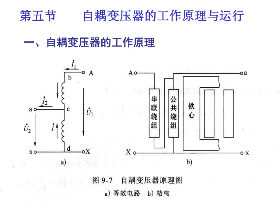 自耦變壓器的工作原理與運(yùn)行_第1頁(yè)