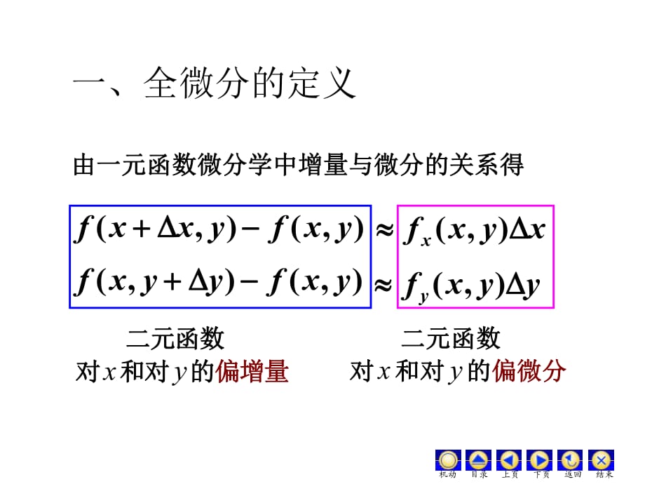 由一元函數(shù)微分學(xué)中增量與微分的關(guān)系得_第1頁