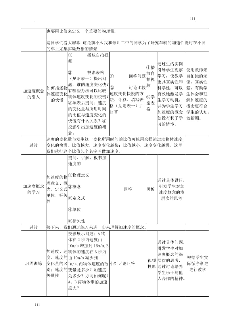 高中物理人教版必修1学案 速度变化快慢的描述 加速度3_第2页