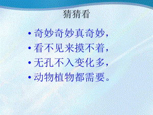 一年級科學(xué)下冊《認(rèn)識空氣》課件