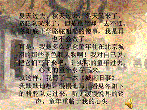 《城南舊事》整本書閱讀