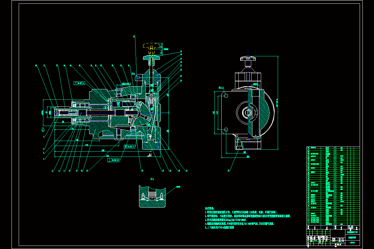 軸向柱塞泵CAD圖紙
