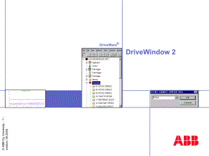 ABB传动调试软件DriveWindow介绍