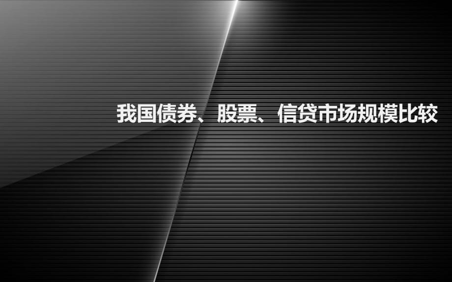 債券市場(chǎng)與股票市場(chǎng)、信貸市場(chǎng)規(guī)模比較_第1頁(yè)