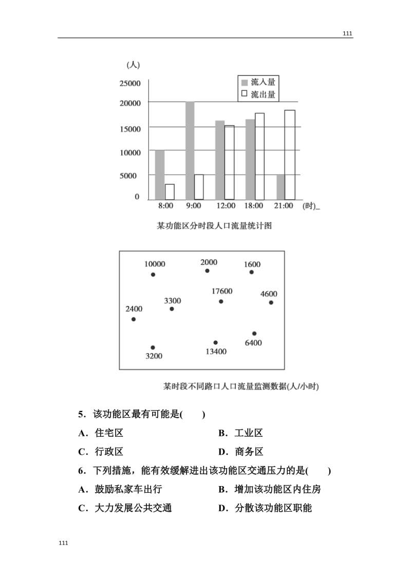 高三地理总复习必修二2-2-3《城市化过程对地理环境的影响》同步练习_第3页